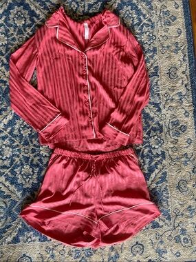 Auden Coral Striped Pajama Set